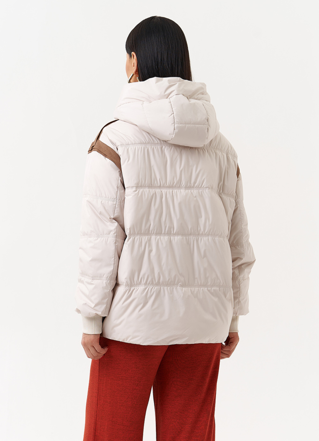 фото Женская утепленная куртка с капюшоном модель № 29944