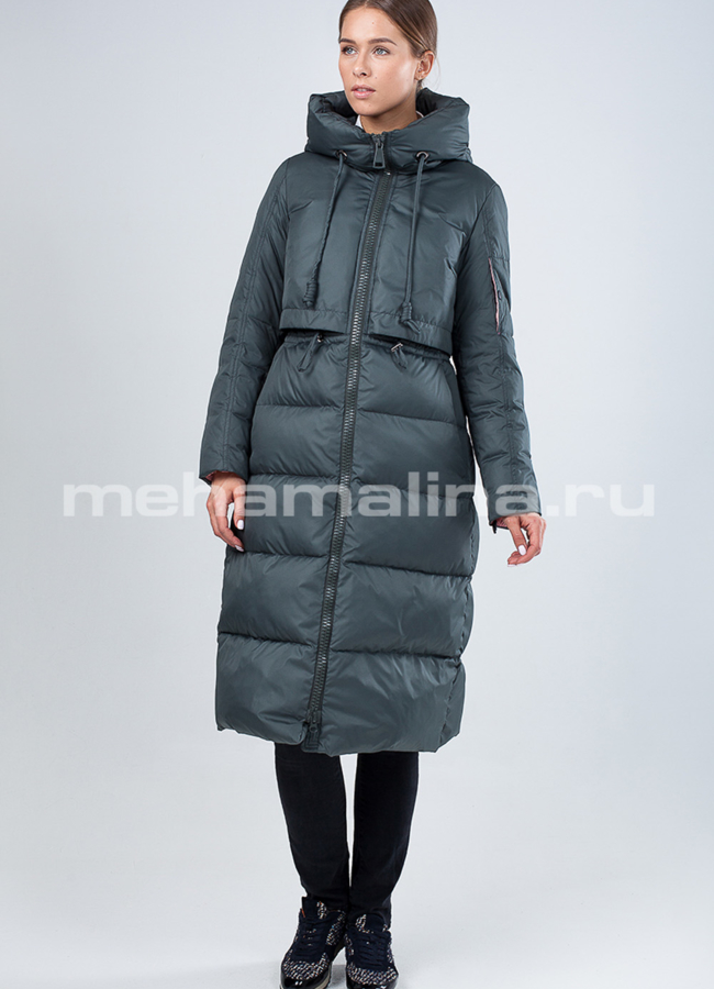 Пуховик удлиненный модель № П-282 в кредит