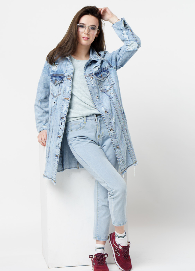 Куртка джинсовая  модель № 351 в рассрочку