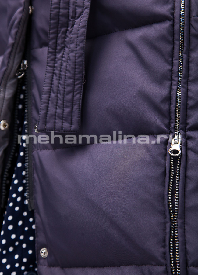 Женский удлиненный пуховик модель № П-189 в кредит