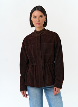 Жакет из натуральной замши