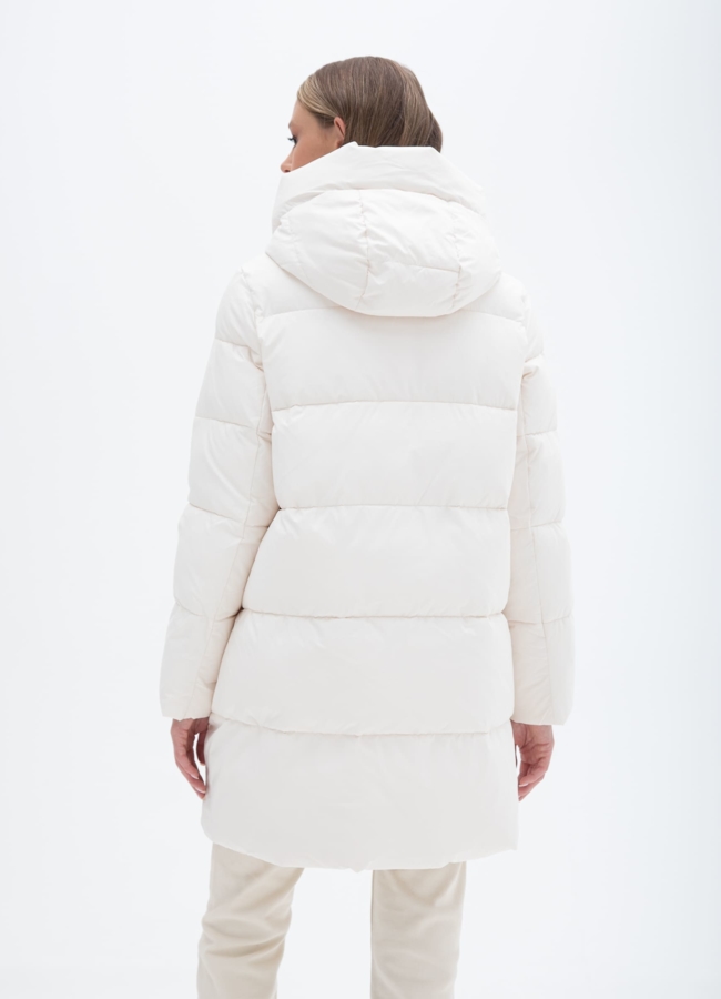 Пуховик женский с капюшоном  модель № 25767 универмаг малина