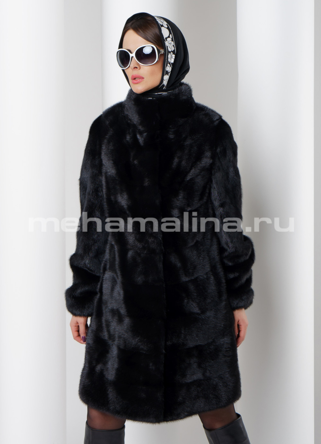 Шуба из скандинавской норки модель № S-521 универмаг малина