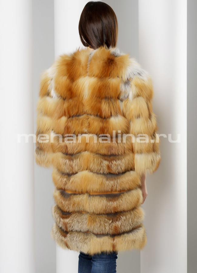 Жакет из лисы модель № M-168 универмаг малина