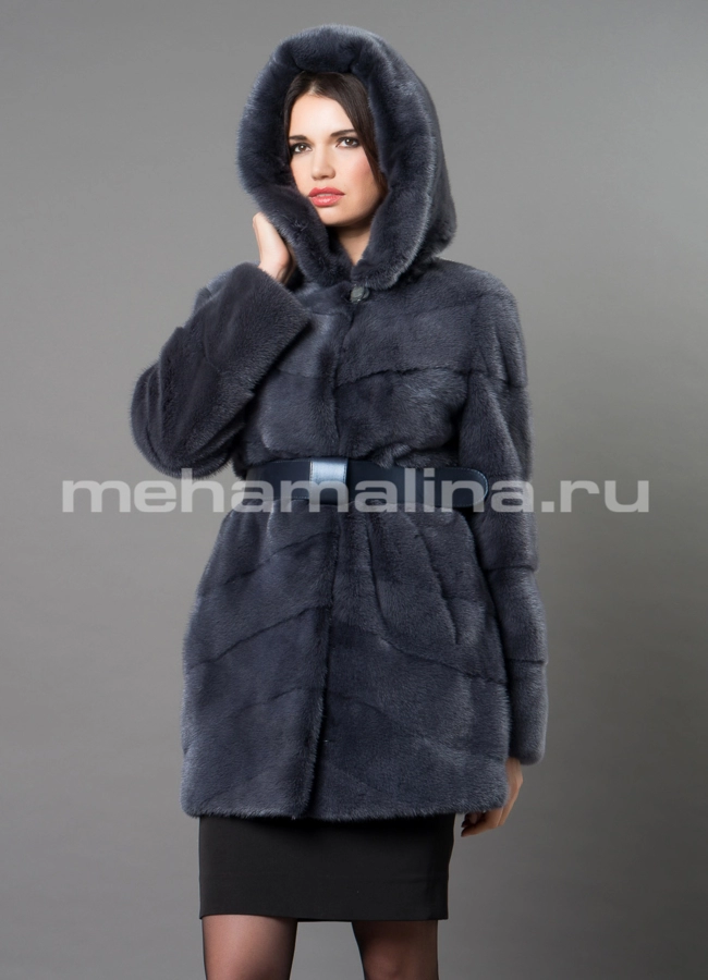 Норковая шуба  модель № S-669 универмаг малина