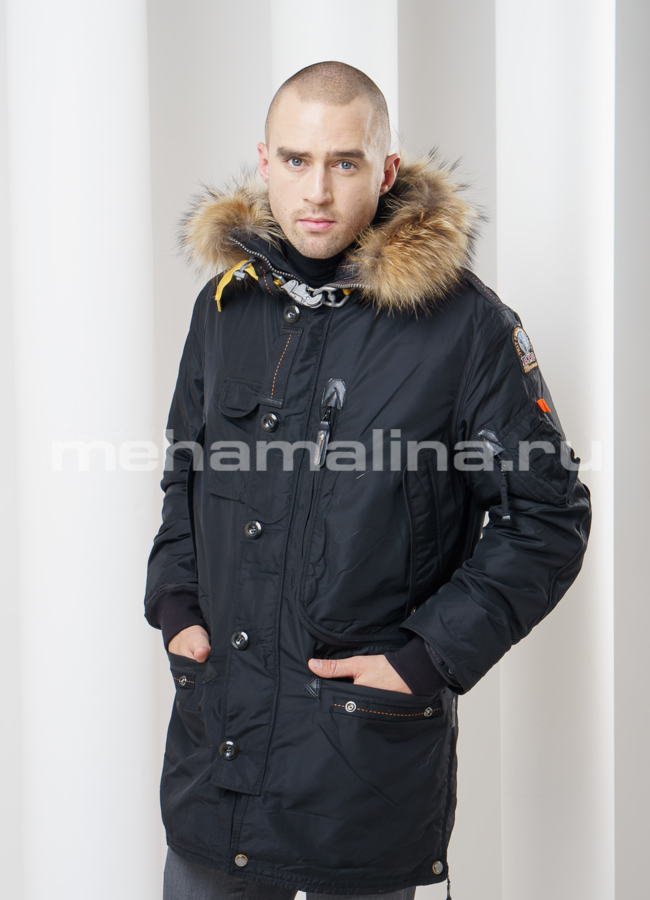 фото Пуховик удлиненный мужской модель № KM-2