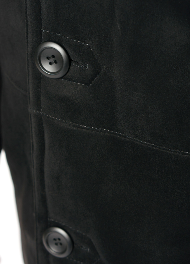 Мужская дубленка из эко замши  модель № 1983 универмаг малина