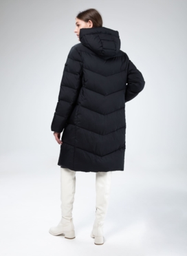 Женский пуховик с капюшоном 