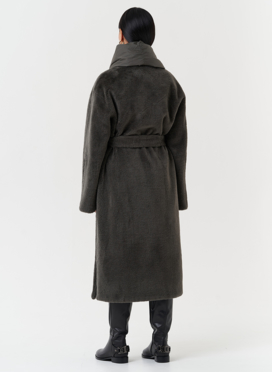 Комбинированное пальто на утеплении