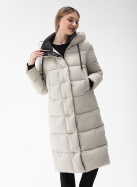 Пуховик женский с капюшоном 