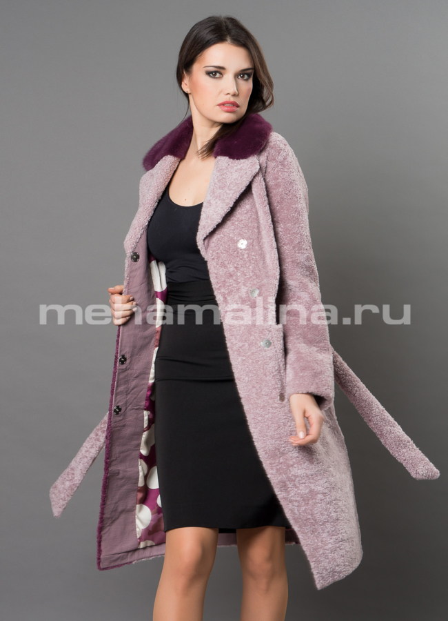 Дубленка Emilia Rinzi из астрагана модель № 3214-100 универмаг малина