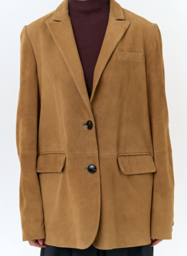 Жакет из натуральной замши