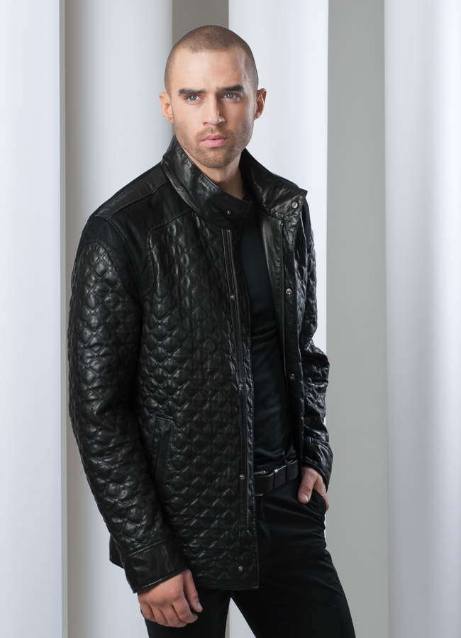 Кожаная куртка на молнии Wetwayt модель № KP-24 в рассрочку Кожаная куртка на молнии Wetwayt модель № KP-24 в рассрочку