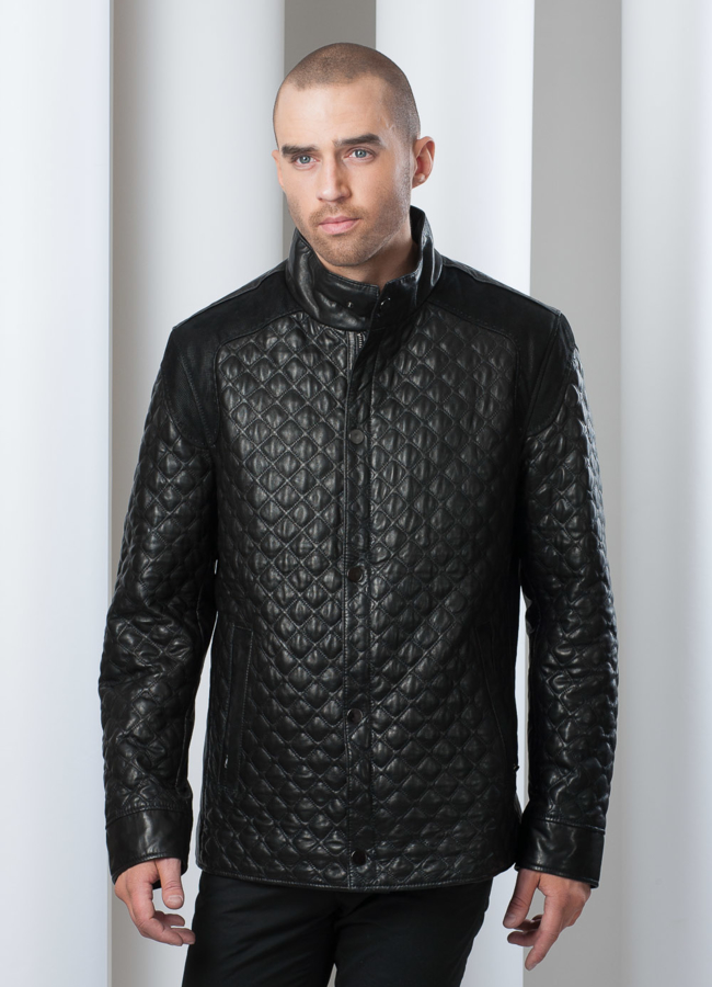 фото Кожаная куртка на молнии Wetwayt модель № KP-24 фото Кожаная куртка на молнии Wetwayt модель № KP-24