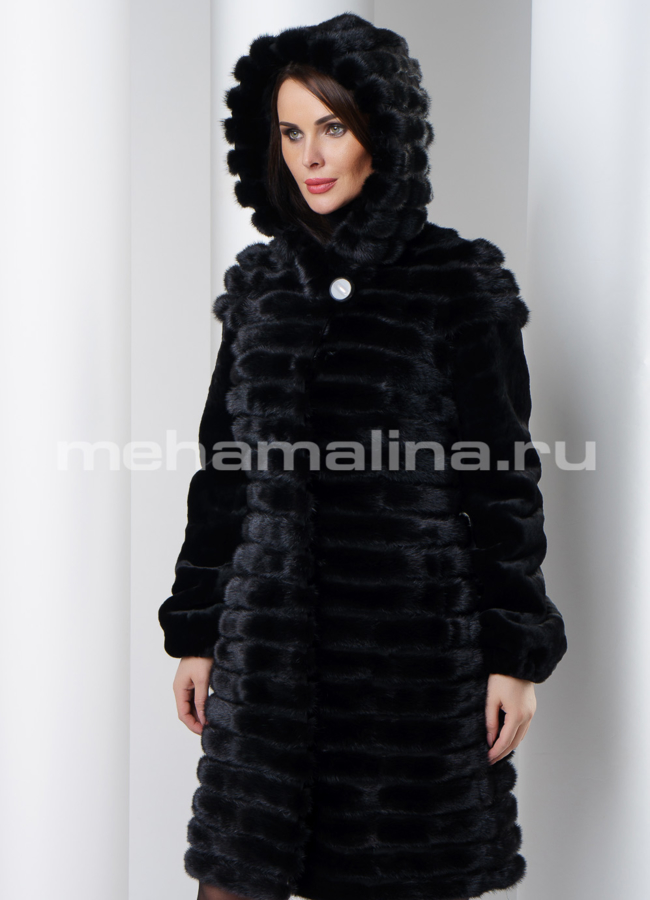 Шуба из норки модель № S-551 в кредит