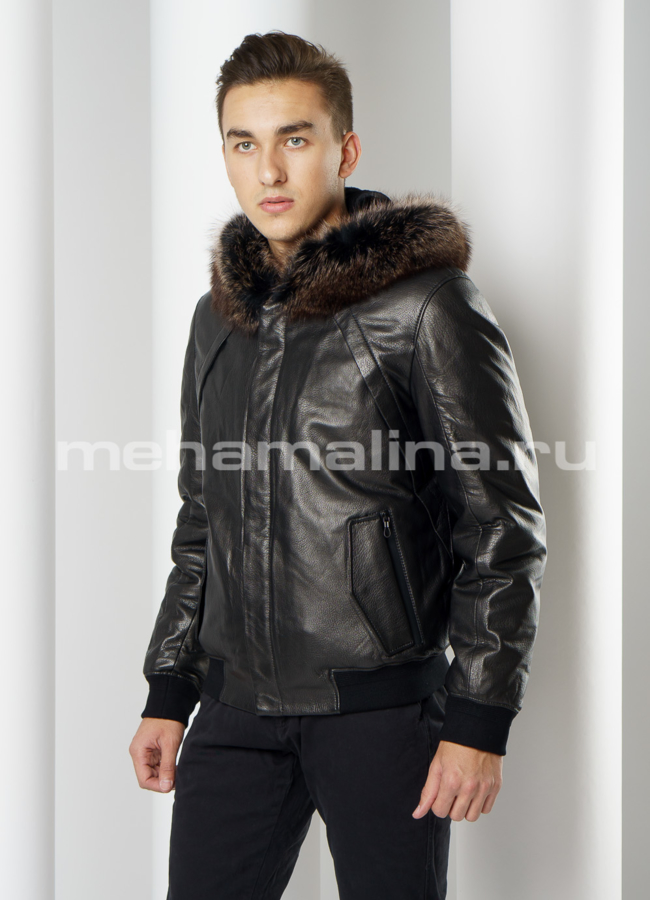 Пуховик зимний c капюшоном модель № ПМ-102 универмаг малина