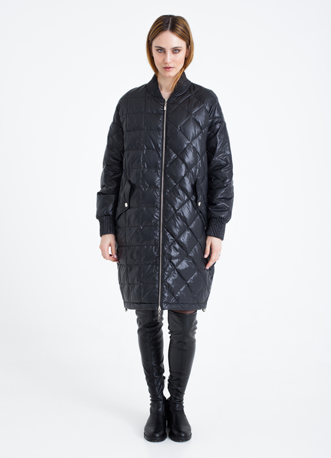 Плащ весна модель № 7540 меха малина