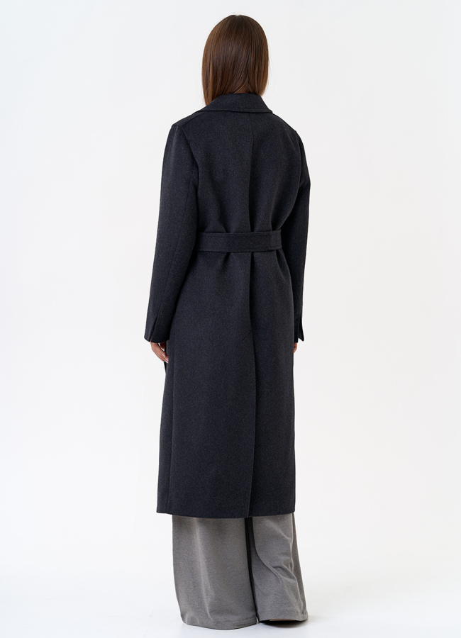 фото Женское пальто с английским воротником модель № 31334