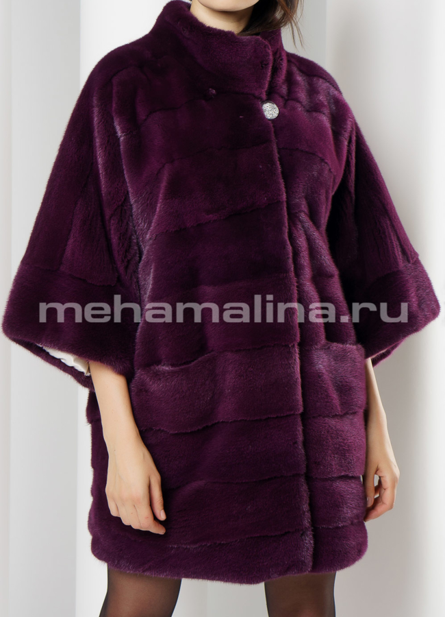 Шуба из норки модель № S-652 универмаг малина