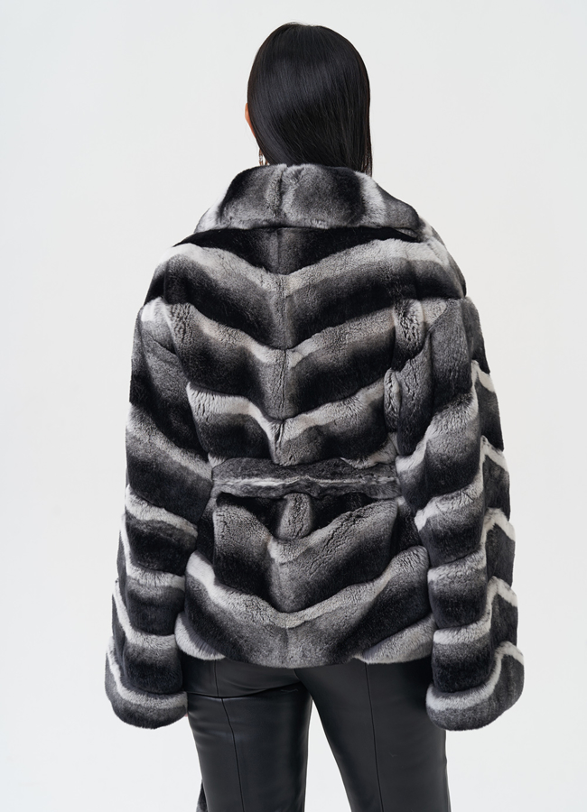 Женская шуба из меха кролика модель № 31948 в кредит