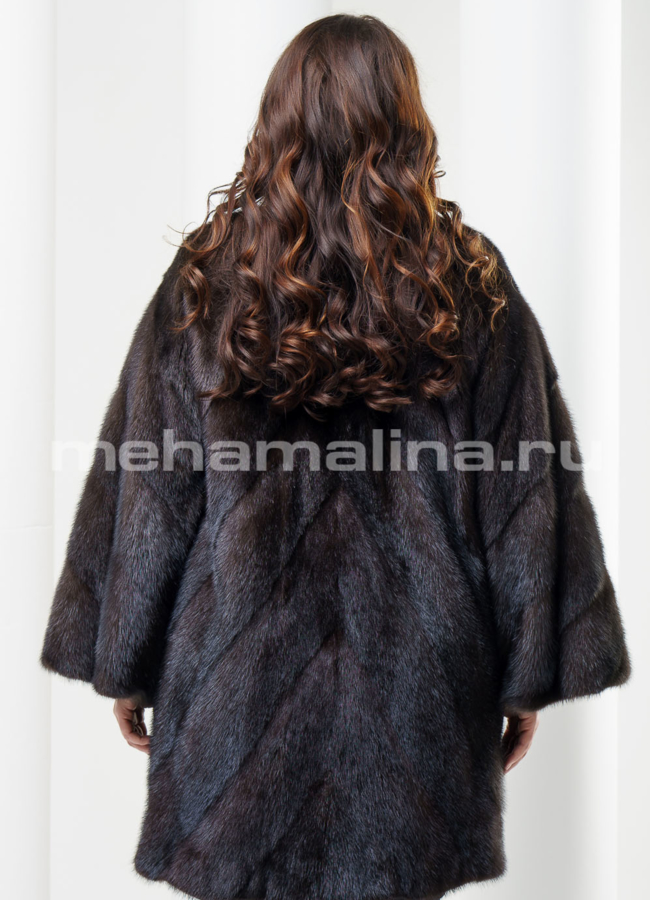 Шуба из норки  модель № S-406 в кредит
