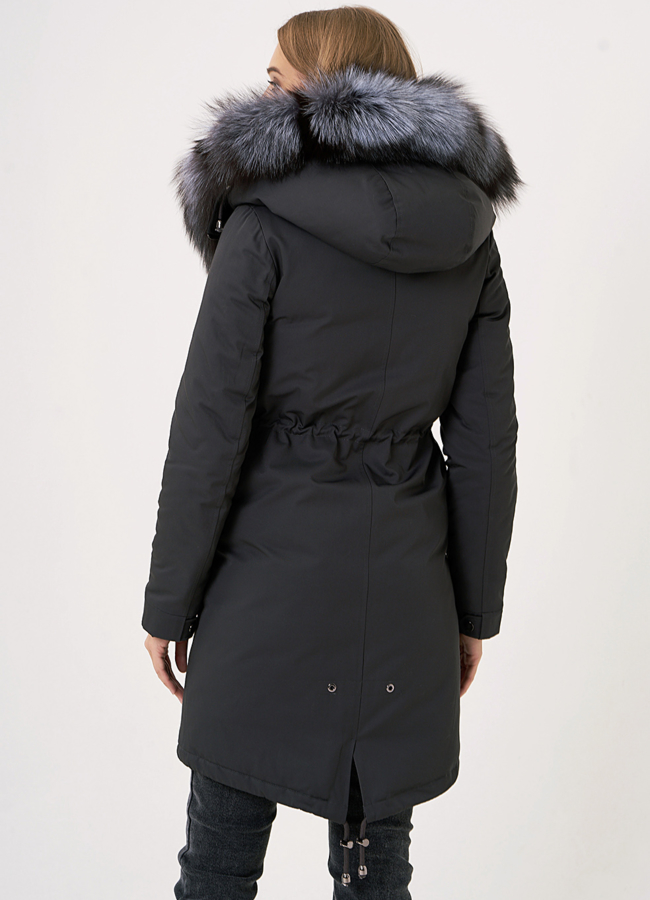 фото Парка с мехом чернобурки модель № 21806