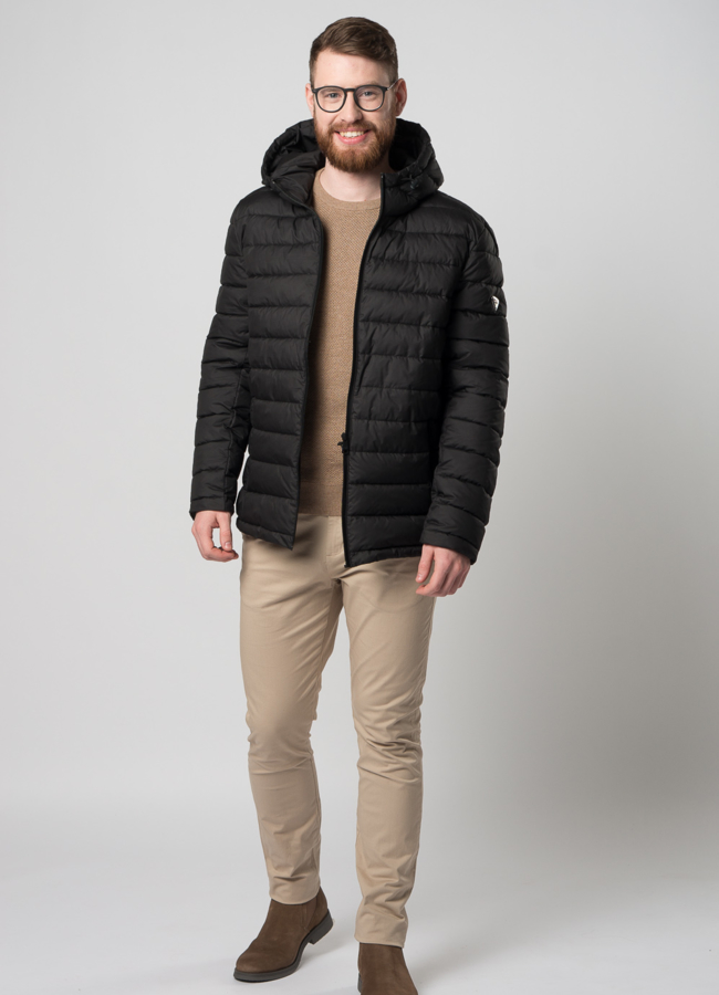 фото Мужская утепленная куртка с капюшоном модель № M9033