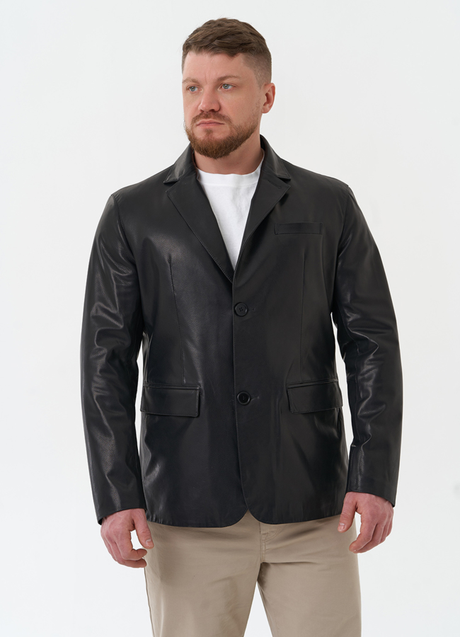 Мужской пиджак из натуральной кожи модель № 30072 универмаг малина Мужской пиджак из натуральной кожи модель № 30072 универмаг малина