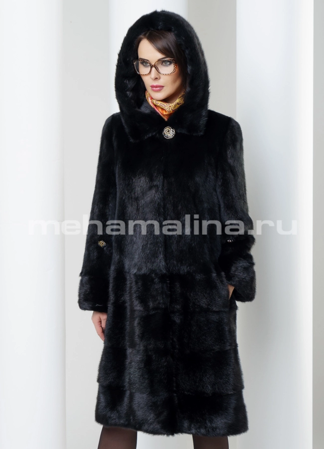 Норковая шуба модель № S-467 универмаг малина