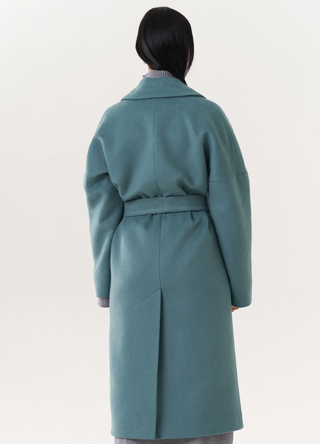 Пальто с поясом модель № 25070 универмаг малина