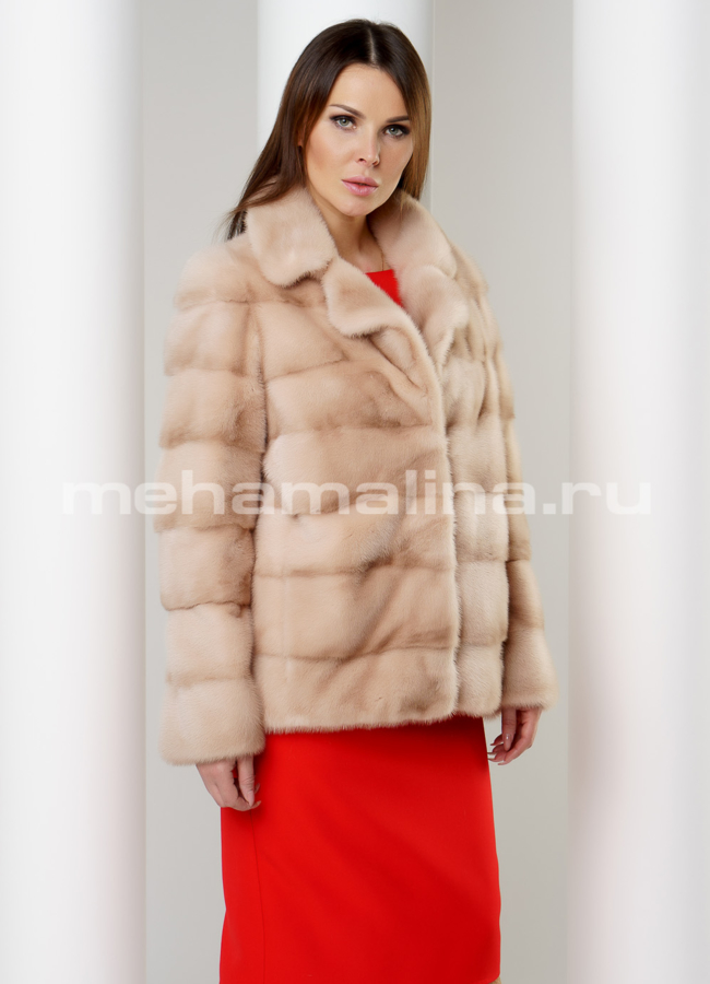 Норковая шуба модель № S-599 универмаг малина