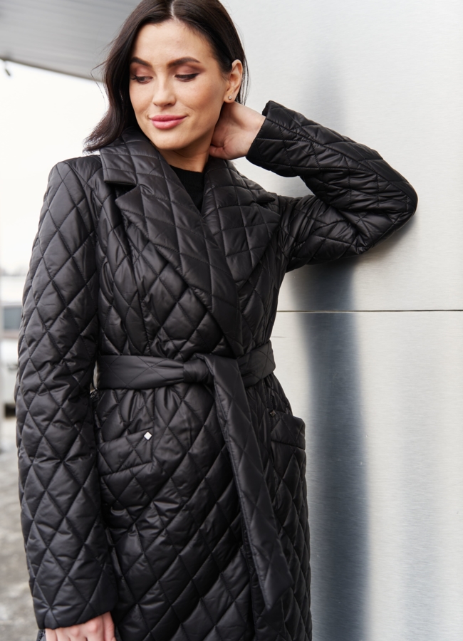 Пальто утепленное с английским воротником  модель № 23280 в рассрочку