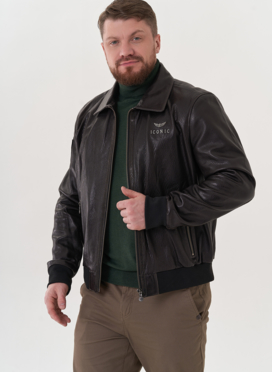 Мужская кожаная куртка 