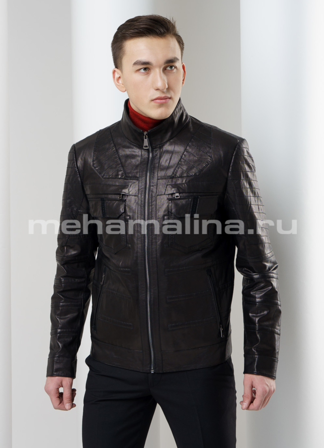 фото Кожаная куртка модель № KP-168