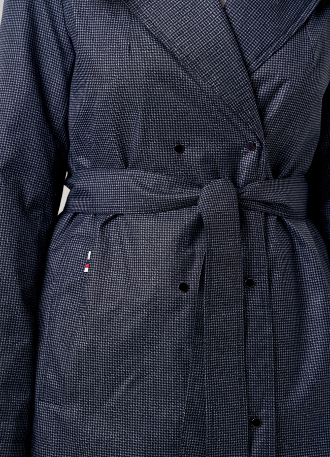 Плащ женский утепленный серого цвета модель № 20715 универмаг малина