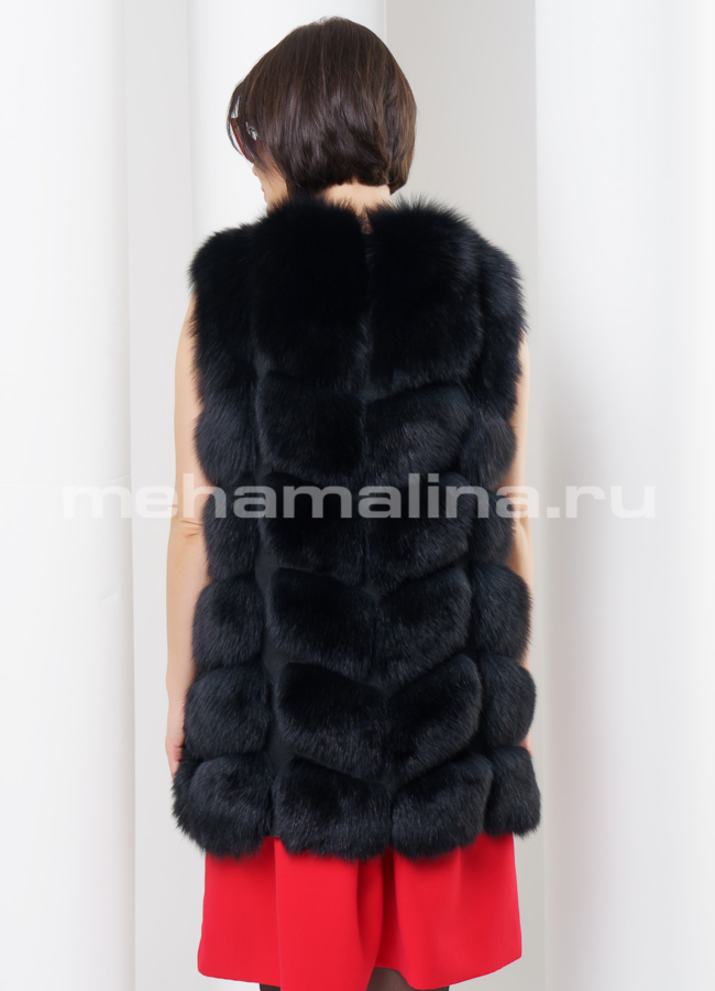 Песцовый жилет модель № M-111 в кредит