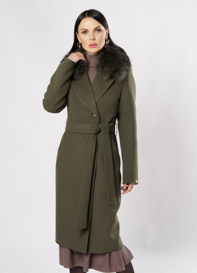 Английское пальто цвета хаки  модель № 19121 универмаг малина