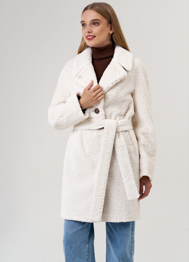 Полупальто с английским воротником модель № 21499 универмаг малина