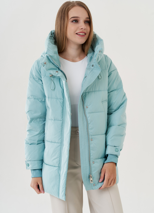 Женская куртка с капюшоном  модель № 25773 универмаг малина