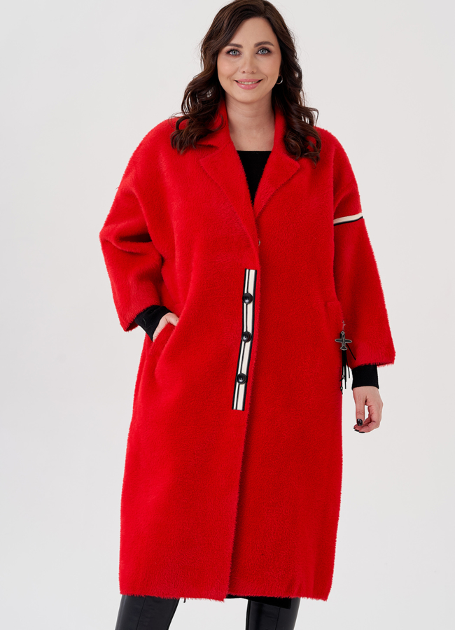 Длинный кардиган с английским воротником  модель № 22527 универмаг малина