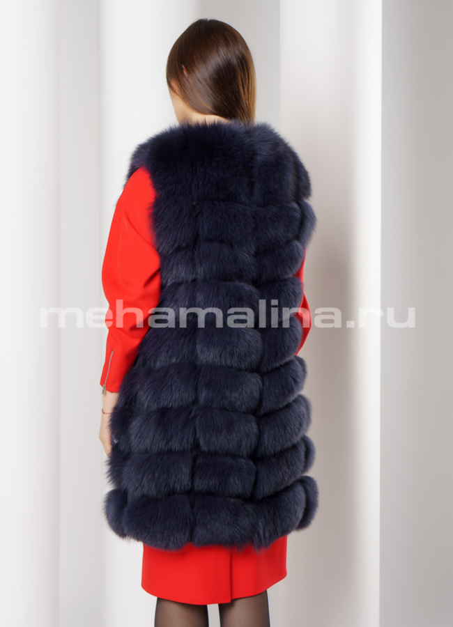 фото Жилет из песца  модель № M-159