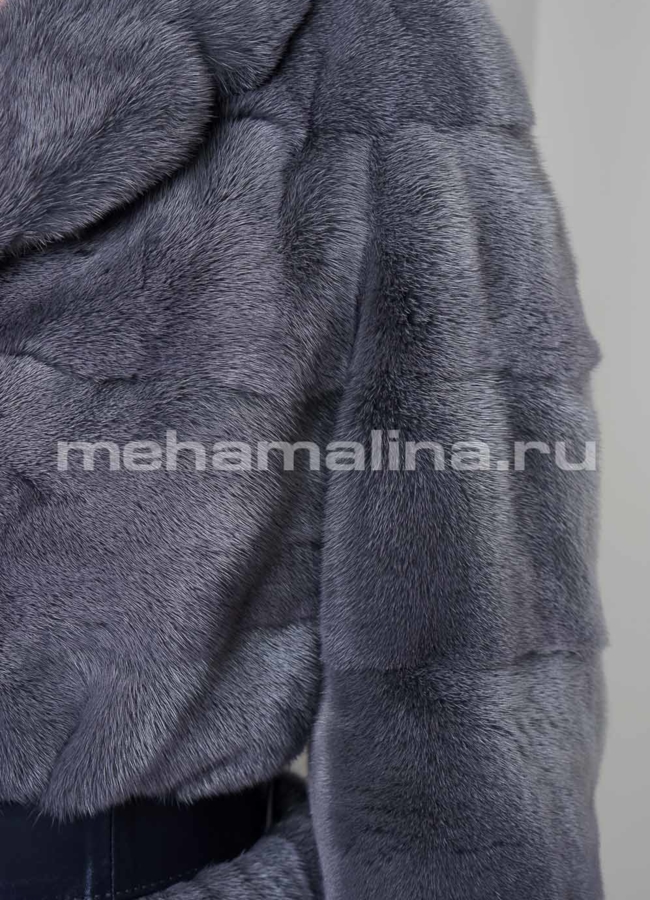 Норковая шуба модель № S-715 универмаг малина