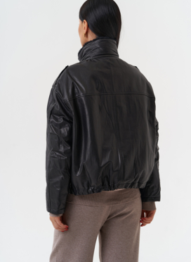 Утепленная куртка из натуральной кожи