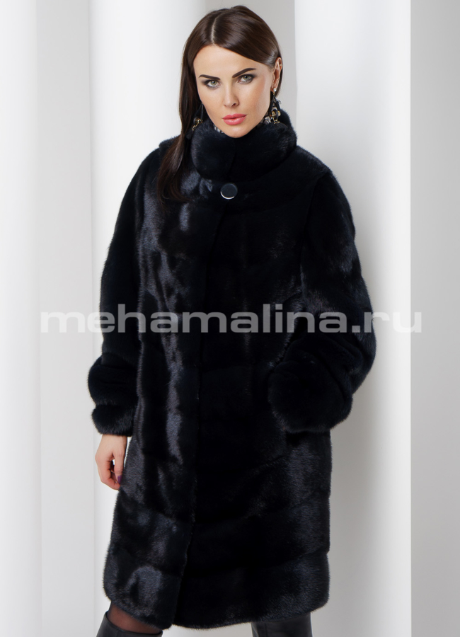 Шуба из скандинавской норки модель № S-523 универмаг малина