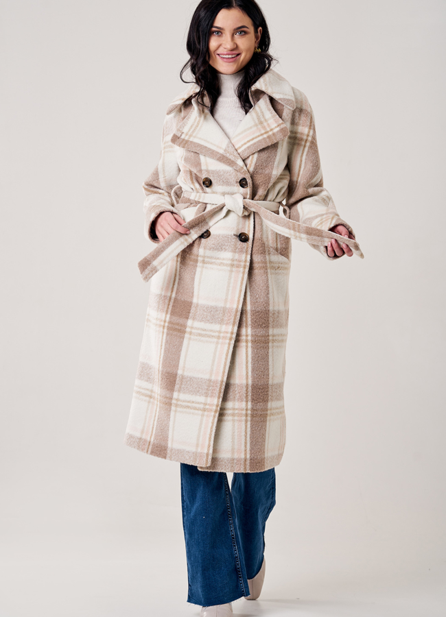 Пальто женское с английским воротником  модель № 5-0128-105 в рассрочку