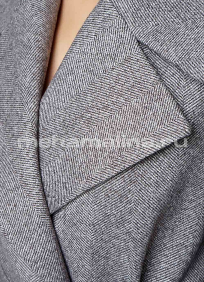 Удлиненное пальто с английским воротником модель № 10877 универмаг малина