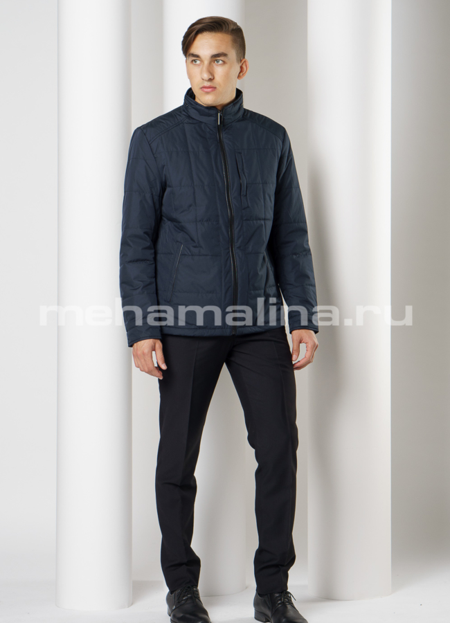 фото Мужская куртка с воротником стойка, на молнии модель № 1810