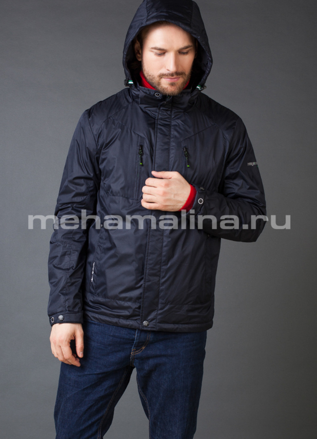 Куртка модель № KP-227 меха малина