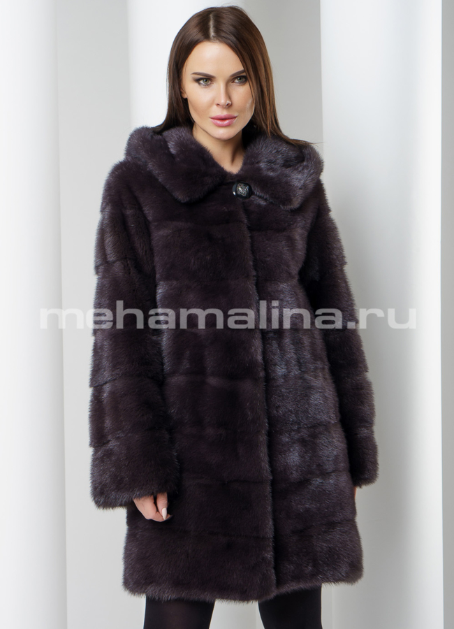 Шуба поперечная  модель № S-561 универмаг малина