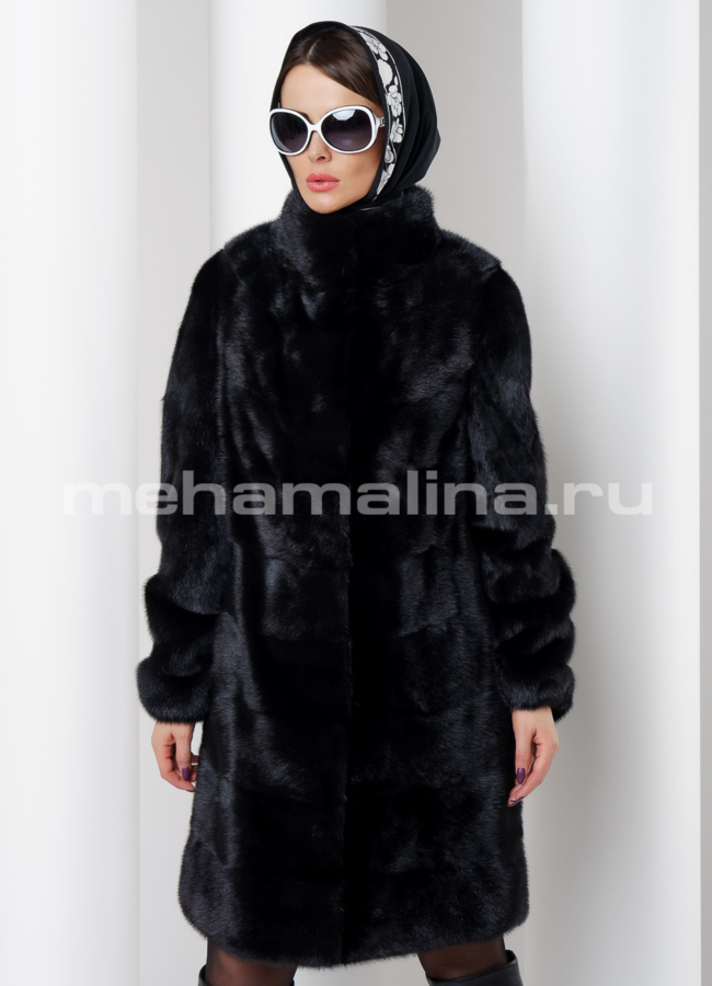 Шуба из скандинавской норки модель № S-521 универмаг малина